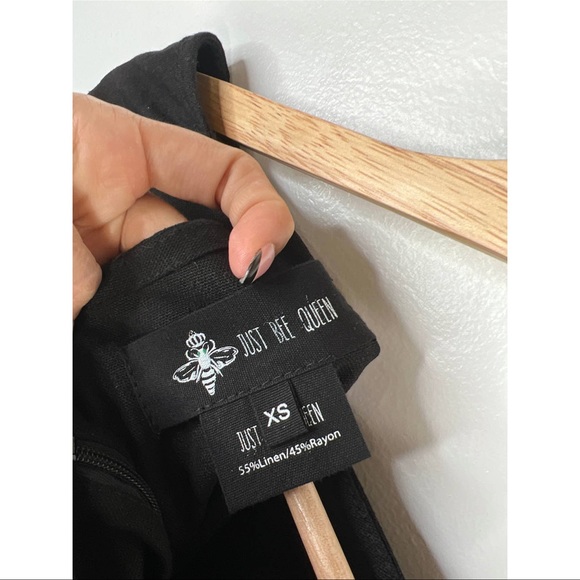 Just BEE Queen Colette Black Cut out Tie Mini Dress Women's Size XS NWT - Picture 6 of 8